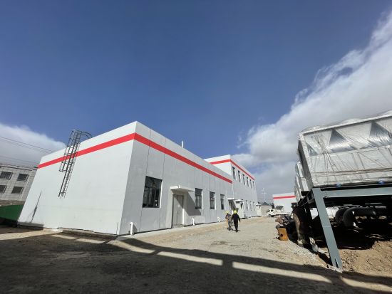 圖為大唐興海清潔能源有限公司子科灘鎮、河卡鎮項目建成開始供熱。曹有山 攝
